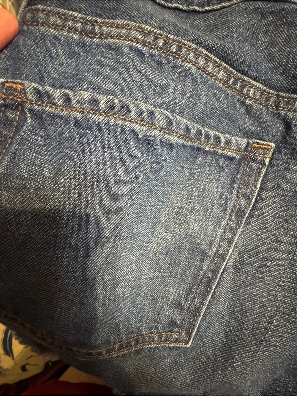 Old Navy Blue High-Rise Slouchy Straight Jeans